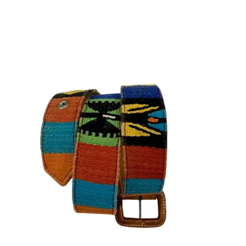 Guatemalan Women's Belt With Traditional Colorful Tribal Designs